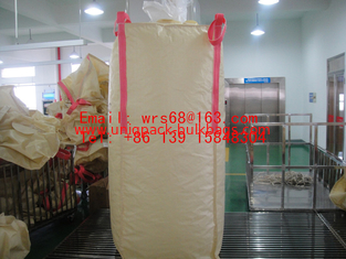 Китай Беж смолаы PVC большое часть 2 тонн кладет в мешки с смолаой PVC spout верхней части и дна поставщик